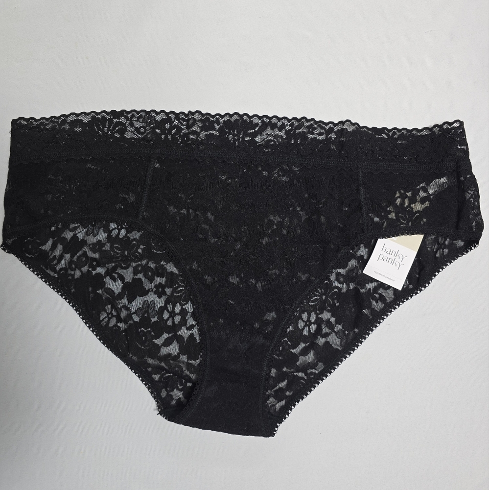Hanky Panky Black Plus Cheeky Brief Size 2X NWT